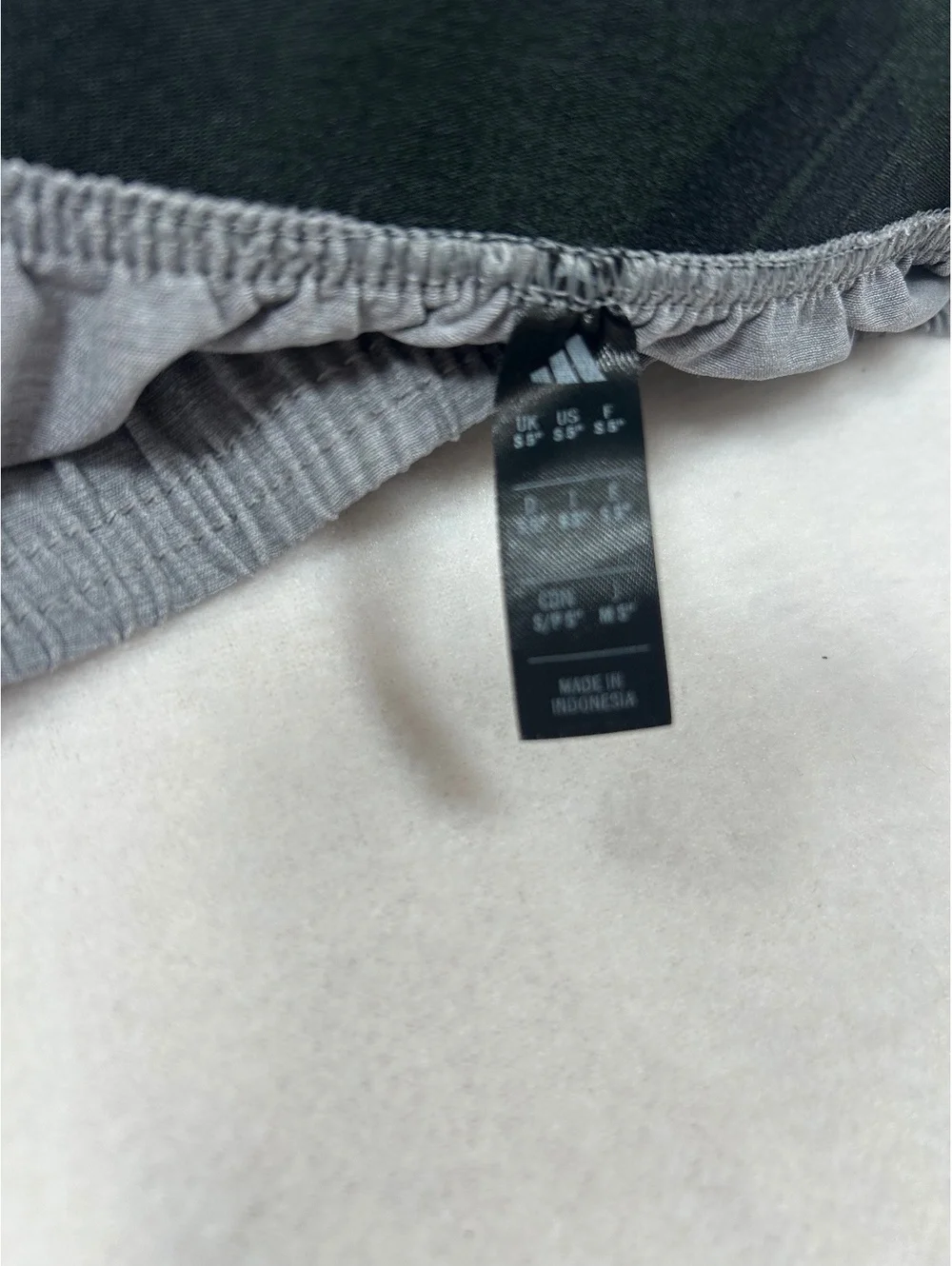 Adidas Gray Athletic Shorts with Black Waistband, Size Small‎